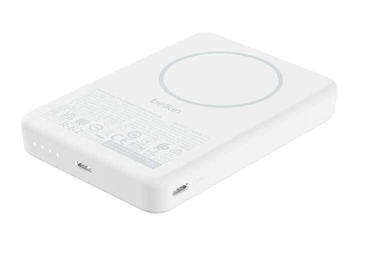 Aksesorë Apple Belkin BOOSTCHARGE Slim Magnetic Power Bank / 10000mAh / 20W / Wireless 7.5W - Bardhë - 2