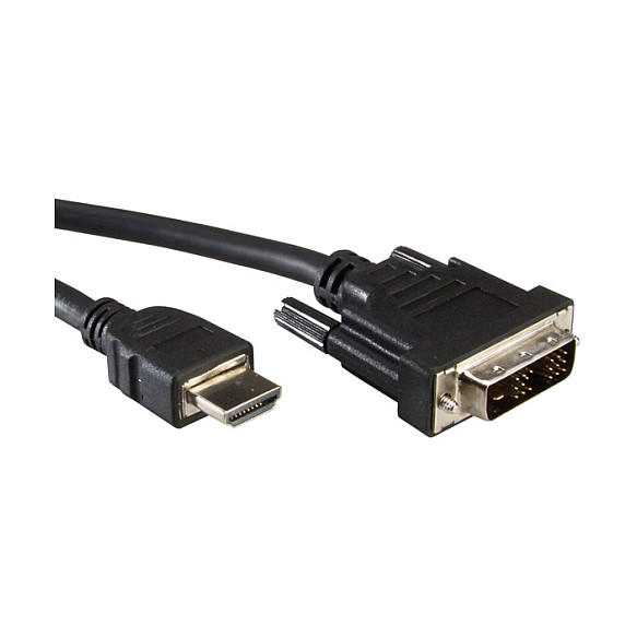 Kabllo DVI VALUE 11.99.5553 / DVI-D në HDMI / 10m / 1920 x 1200 60Hz - Zezë