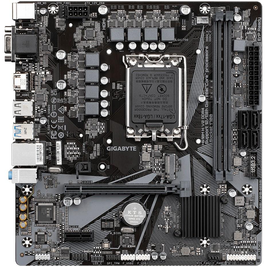 Pllakë Amë MB Intel GIGABYTE H610M H V2 DDR4, LGA1700, H610, Micro ATX, DDR4 - 2