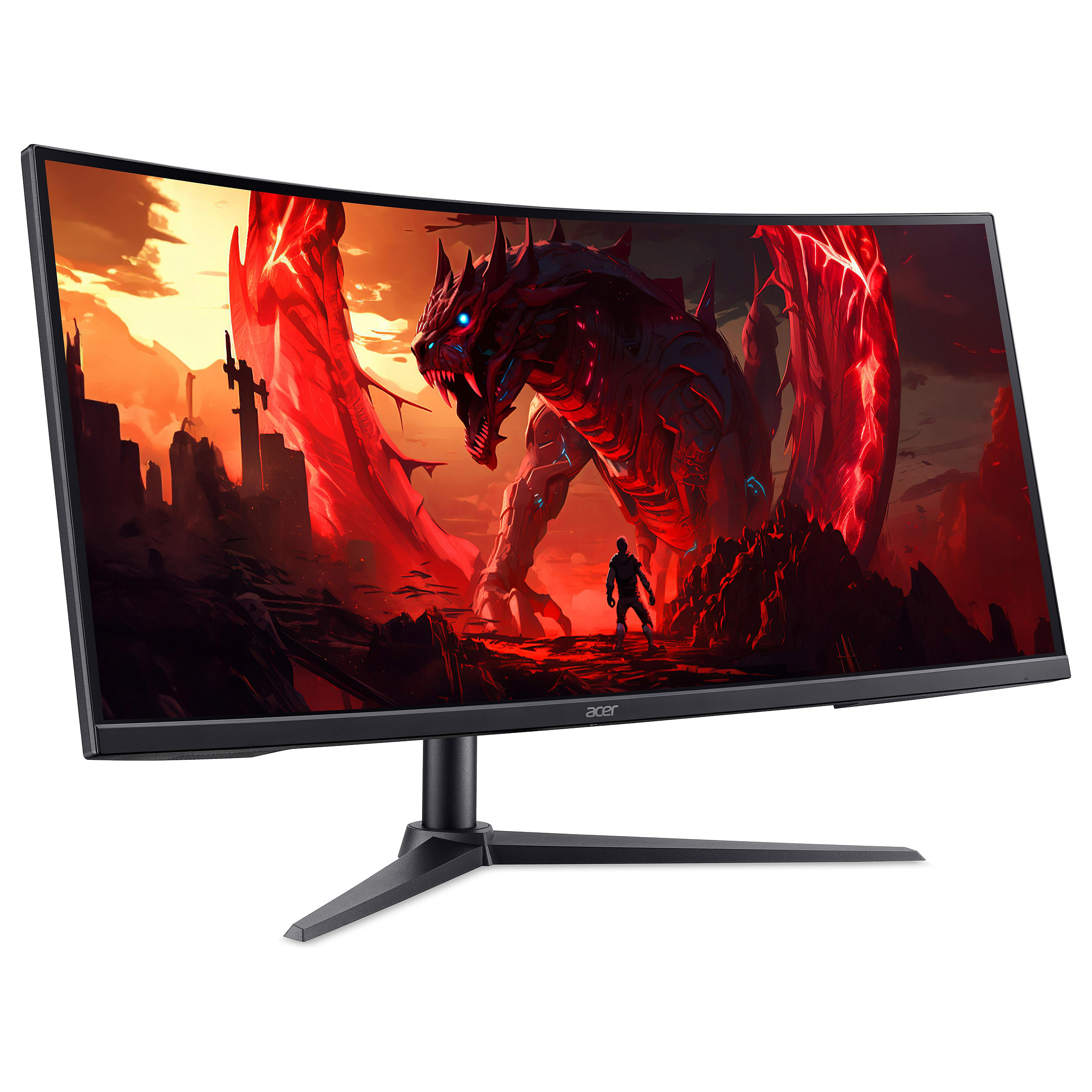 Monitor Acer Nitro XZ340CURW0b / 34"/ Wide Quad HD VA LCD Curved / 240Hz / 5ms / HDMI+DP - Zezë - 2