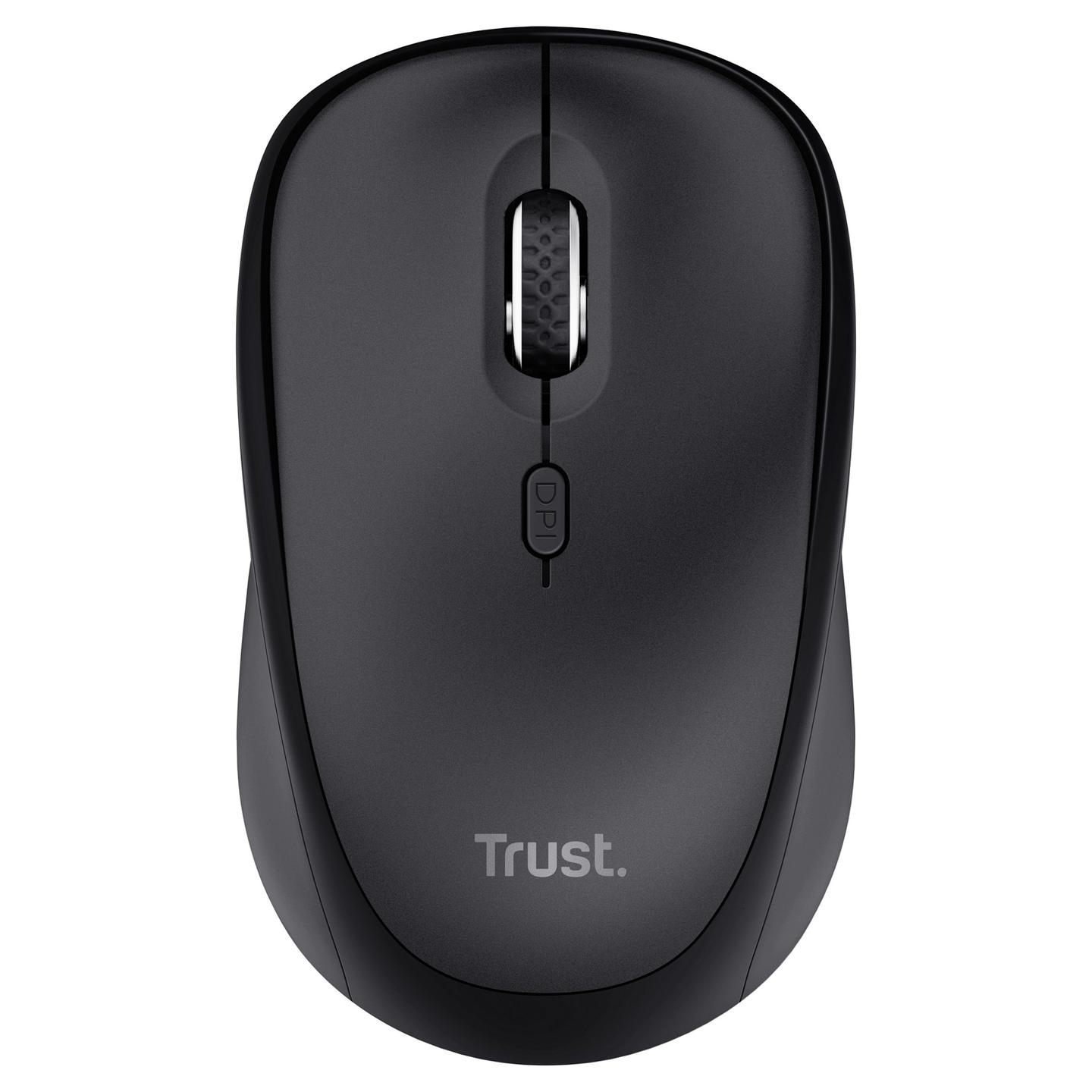 Combo (Tastierë & Maus) Trust TKM-360, Wireless, Full Size, QWERTZ Gjerman, Membrane, 1600 DPI - Zezë - 5