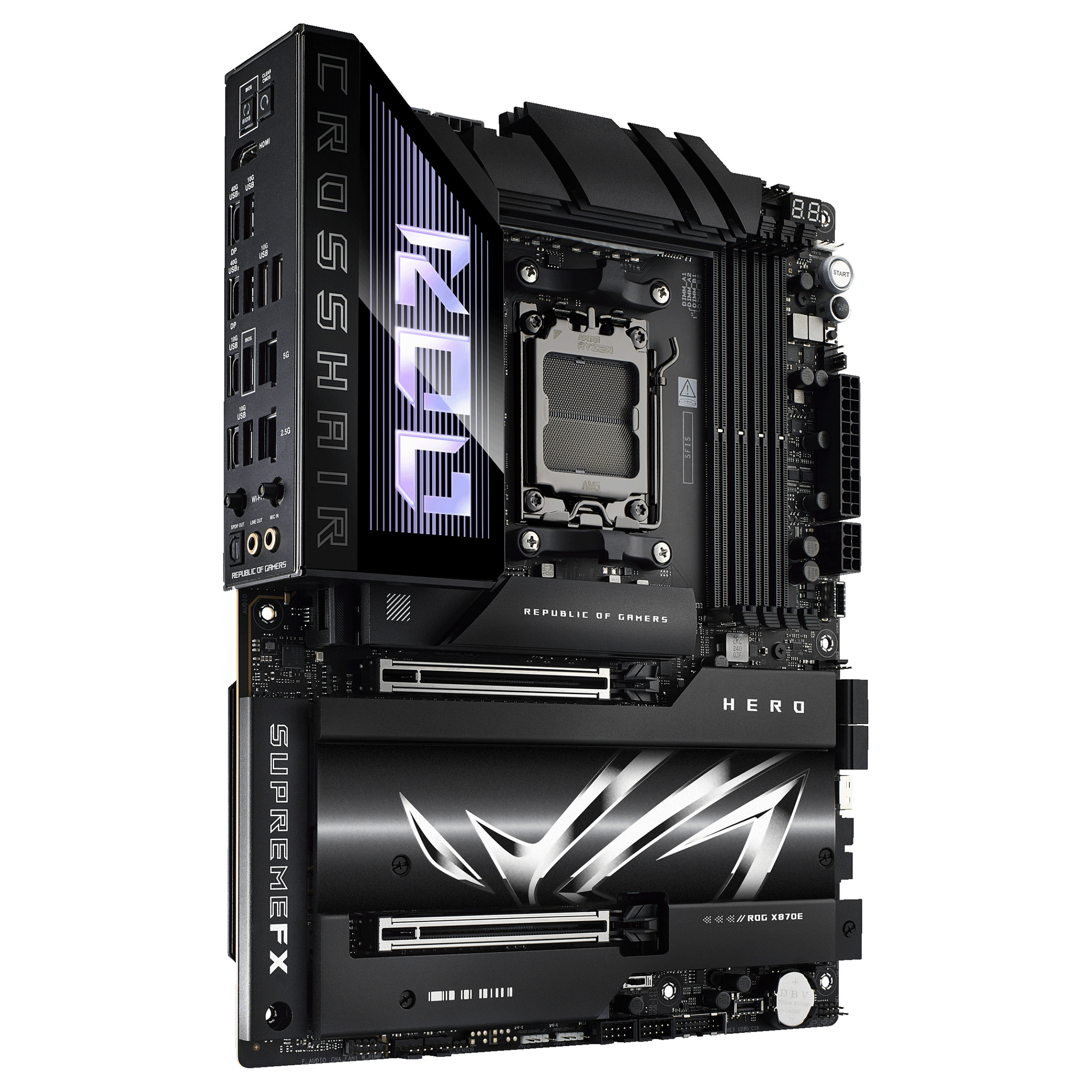 Pllakë Amë ASUS ROG CROSSHAIR X870E HERO AM5 ATX - 3