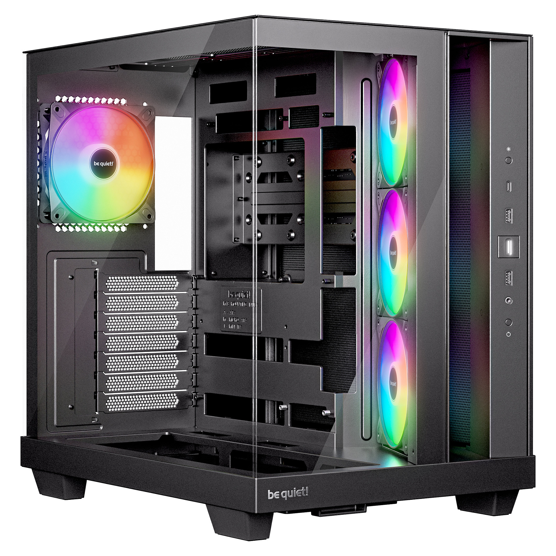 Kasë Midi be quiet! Light Base 500 LX – Zezë - 1