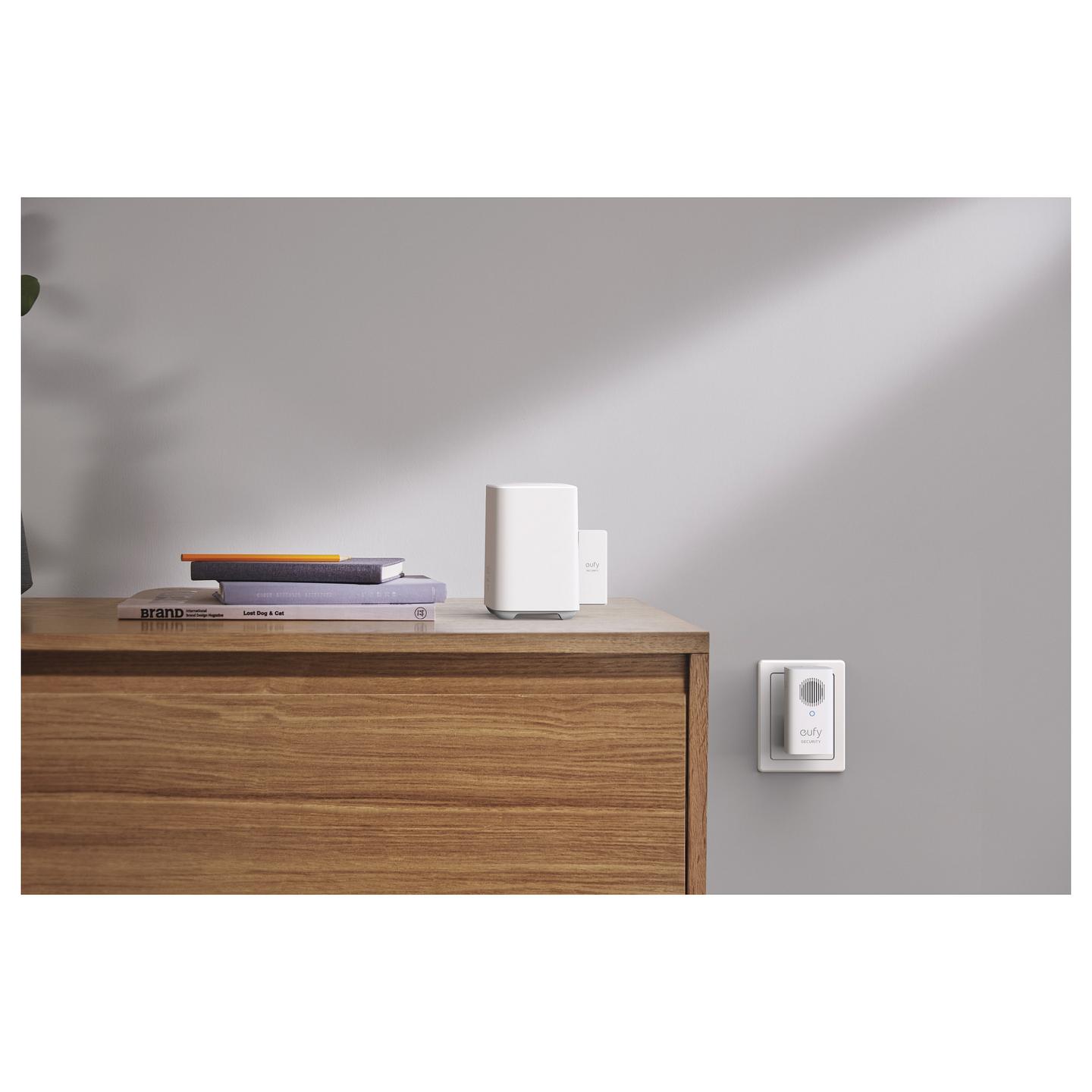 Doorbell Chime Eufy E8741021, Wireless, 8 Tone, 3 Nivele Volumi, HomeBase 2 - Bardhë - 2