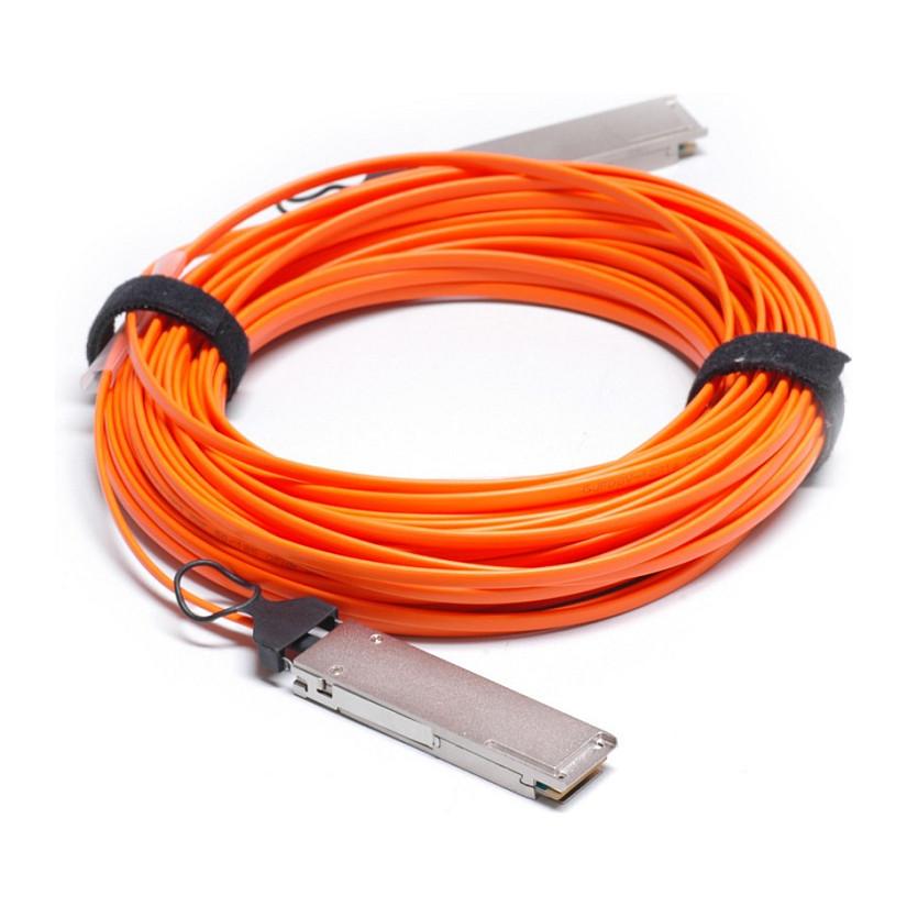 Kabllo Fibër Optike Cisco QSFP-100G-AOC10M=, QSFP28–QSFP28, 100 Gbps, 10 m - Portokalli