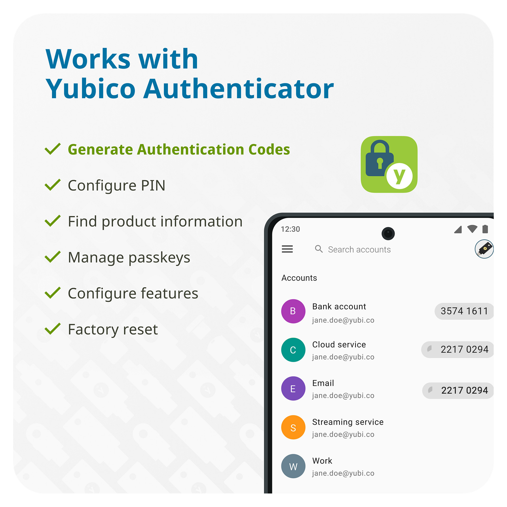 USB NFC YUBICO YubiKey 5C NFC - USB-C çelësi i sigurisë - 6