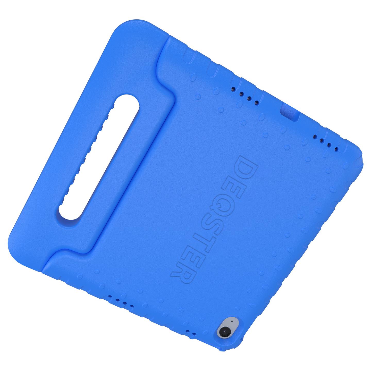 Case për Tablet DEQSTER Kids Case, iPad 10. Gjenerata dhe iPad A16, EVA, Xham Mbrojtës 9H - Blu - 4