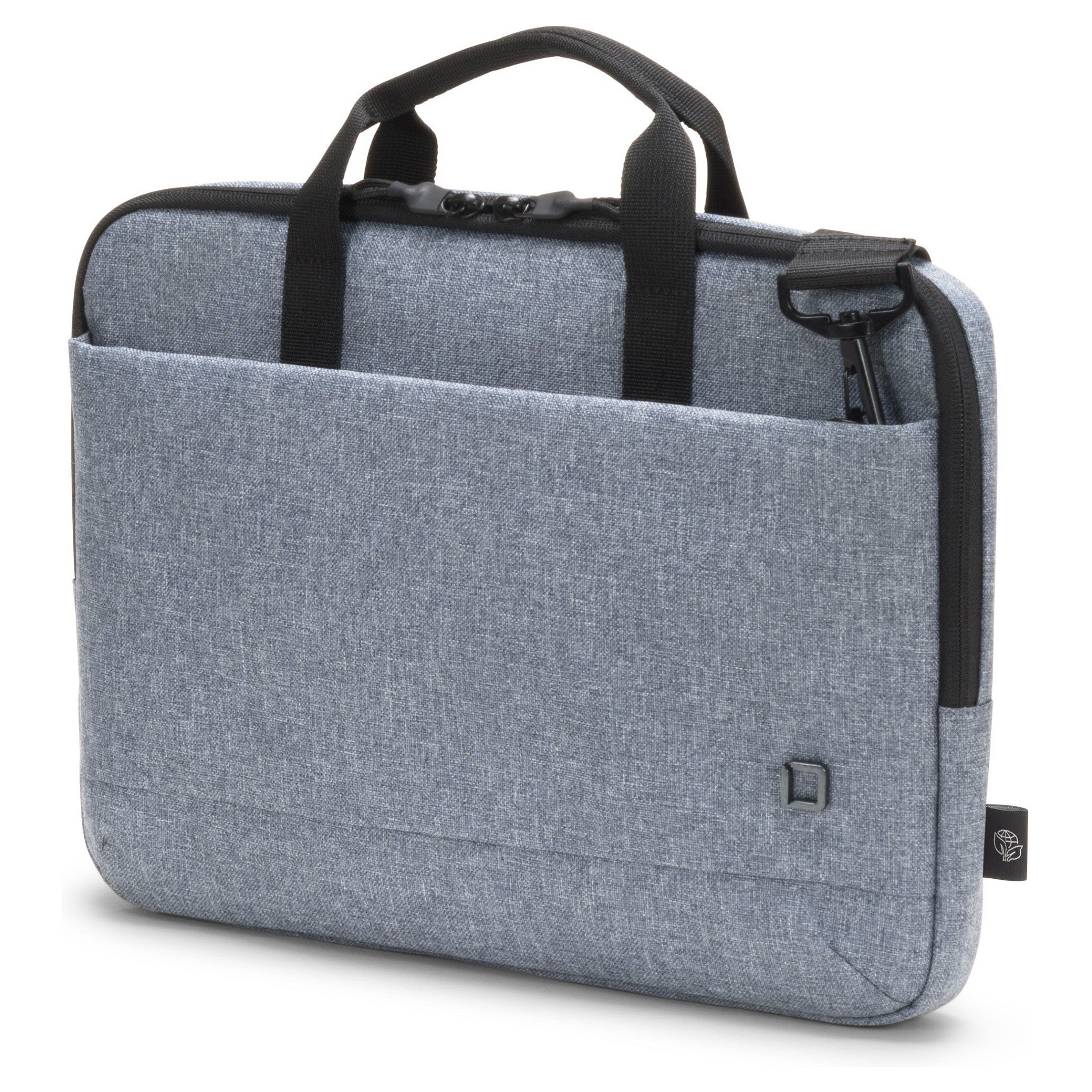 Çantë për laptop DICOTA Eco MOTION D31872-RPET / Briefcase / 14-15.6" / RPET Polyester / HDF Padded Laptop Compartment / Tablet Compartment / Water-Repellent - Gri