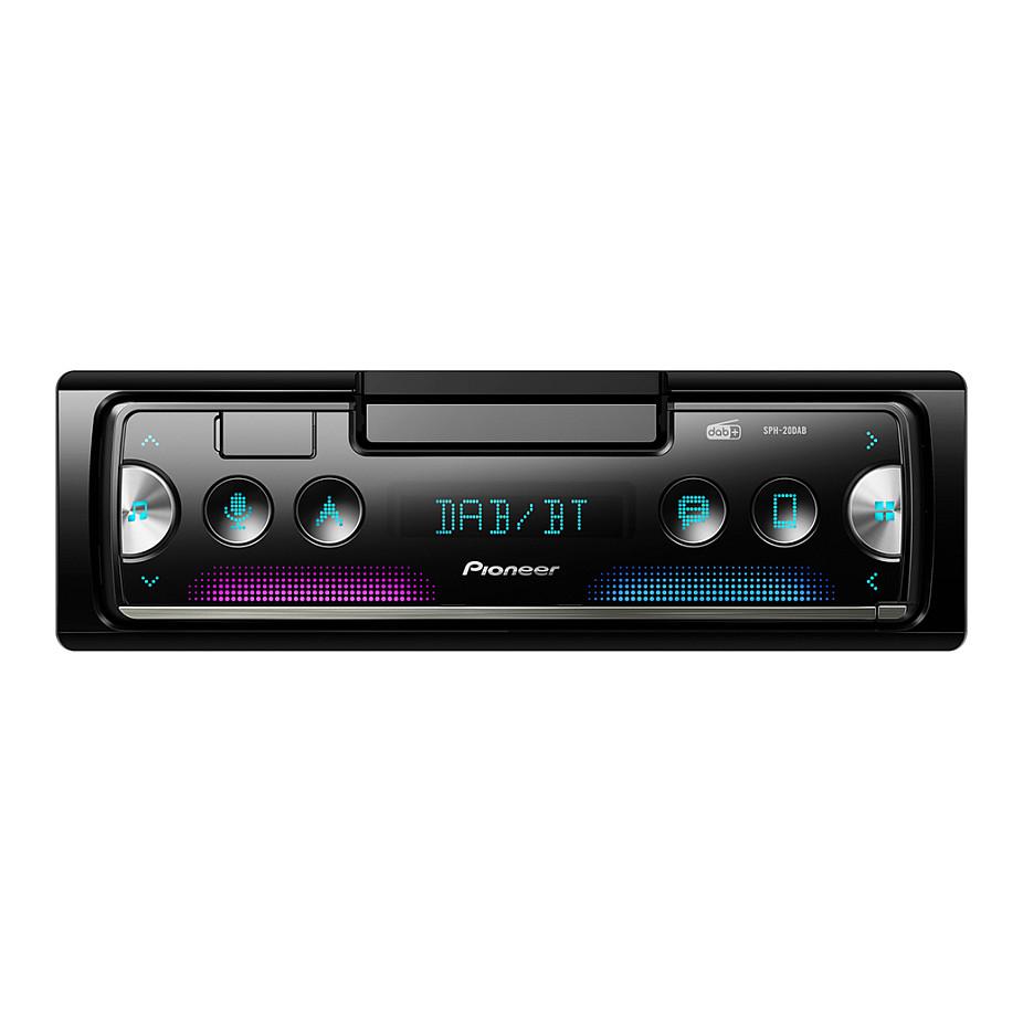 Radio për veturë Pioneer SPH-20DAB, 1 DIN, DAB+, Bluetooth, USB, mbajtëse për telefon, 4 × 50 W - Zezë - 2