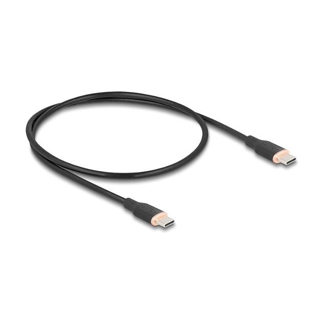 Kabllo USB DeLOCK 81237 / USB-C në USB-C / 0.5m / USB 2.0 / 480 Mbps - Zezë