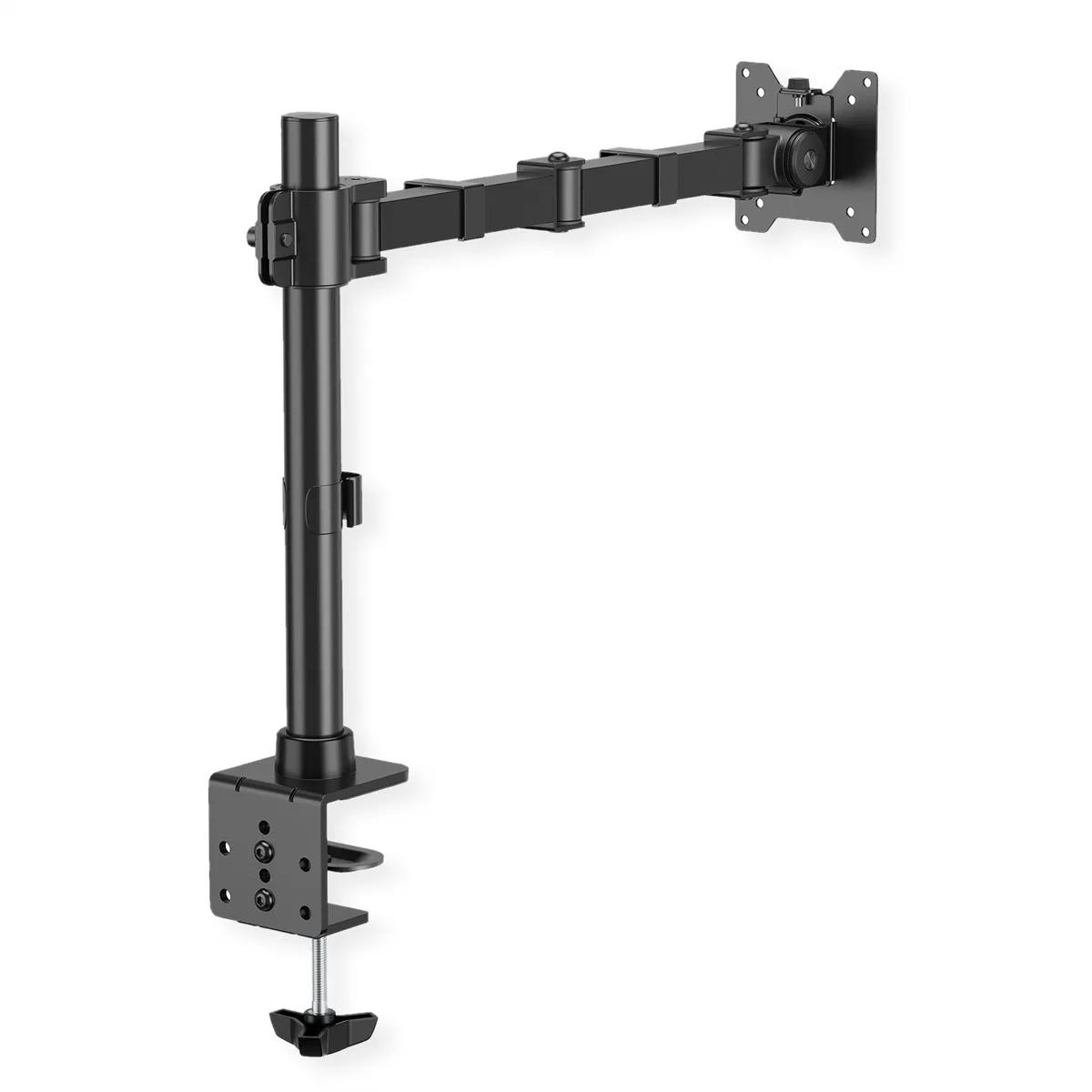 Mbajtëse për Monitor VALUE / 1 Monitor / deri 20kg / 4 Nyje / Montim në Tavolinë / VESA - Zezë