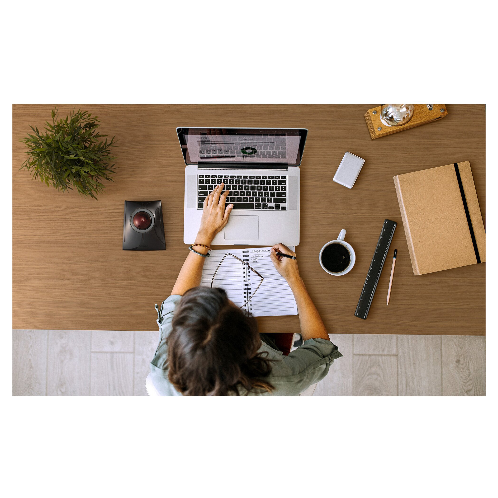 Maus pa Kabllo Kensington SlimBlade Pro Trackball - Zezë - 3