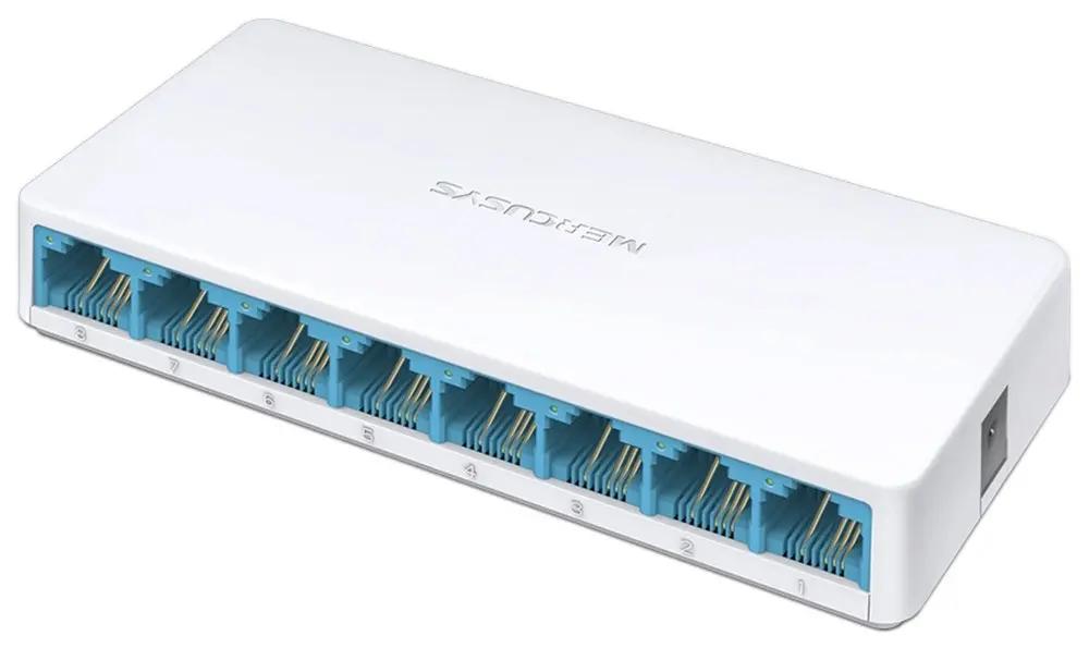 Switch Mercusys MS108 / 8-Porte 10/100Mbps / Desktop - Bardhë