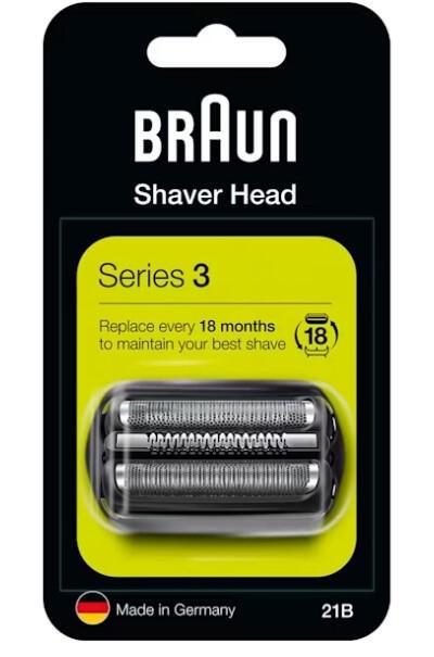 Kokë për makinë rroje Braun Series 3 / 21B / 736879 – Zezë - 3