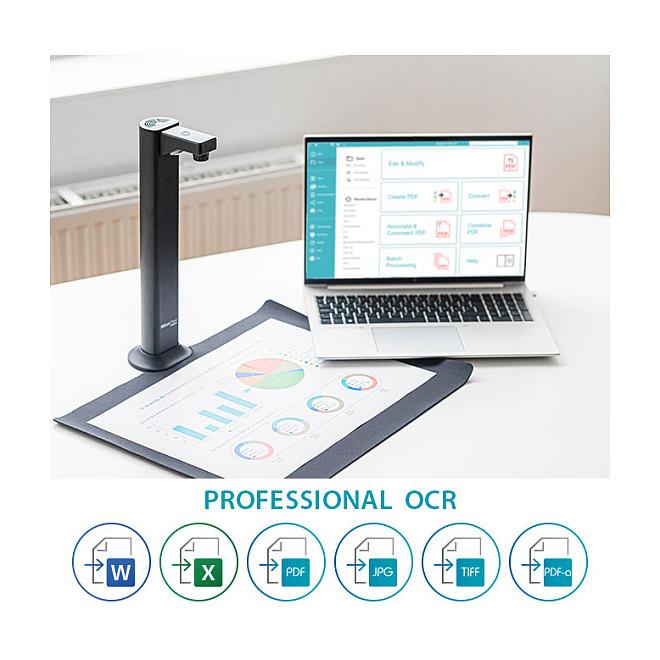 Skaner Dokumentesh I.R.I.S. IRIScan Desk 7 Business, A3, 24MP, 600dpi, USB-C - Zezë - 4