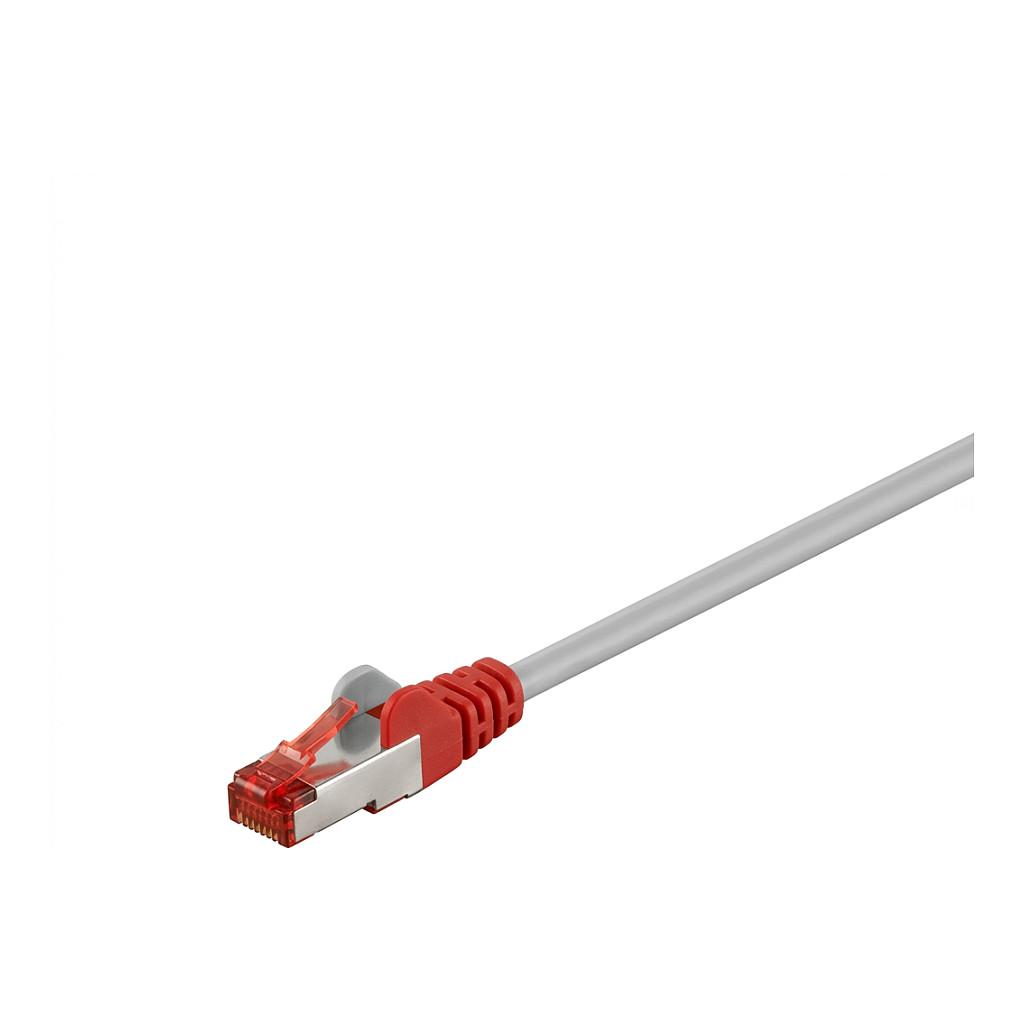 Kabllo për Rrjet Goobay 93568 / RJ45 - RJ45 / Cat.6 / S/FTP / AWG27/7 / 0.5 m - Gri