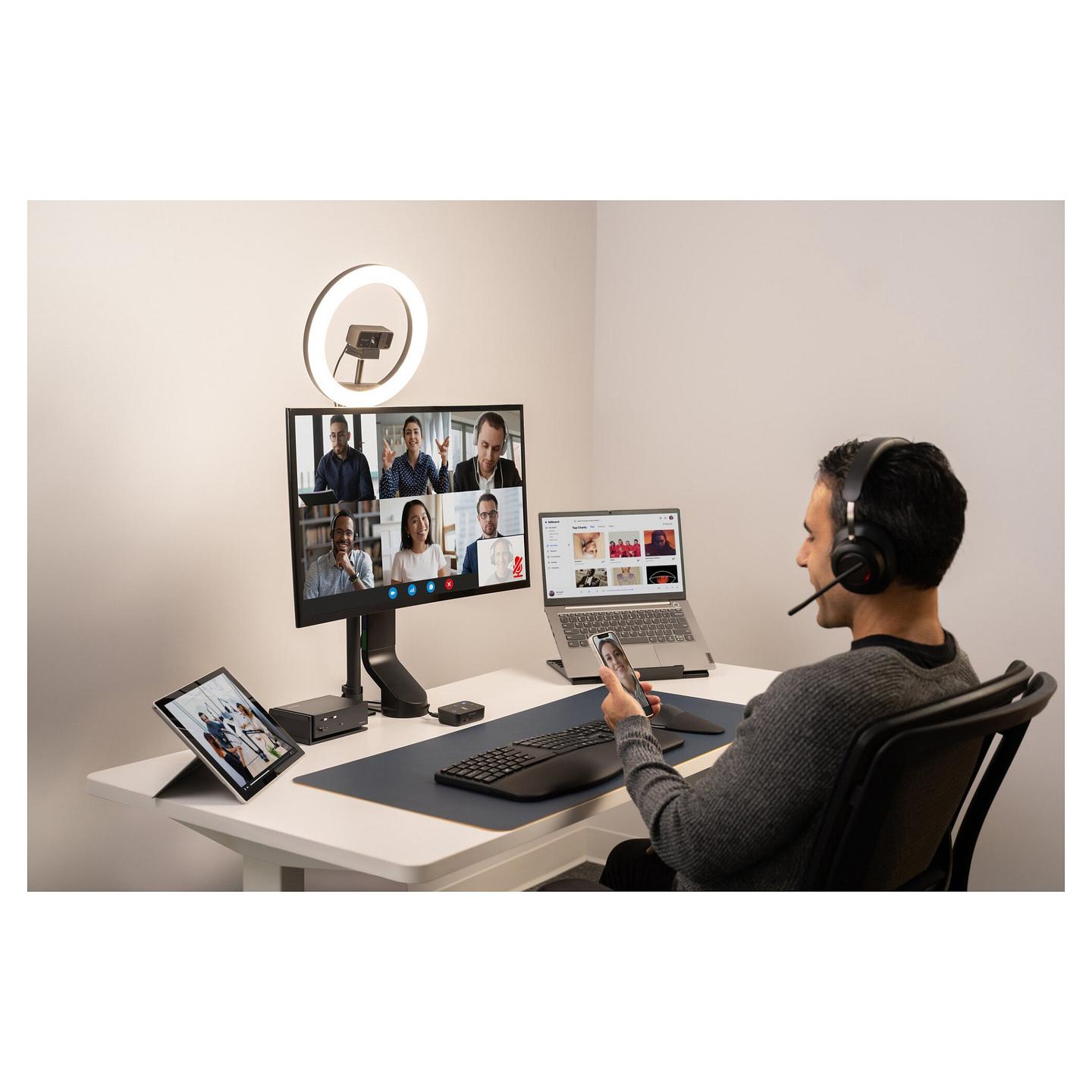 Kufje pa kabllo Kensington H3000 / Bluetooth 5.2 / Over-Ear / 40mm / Mikrofon / Noise Cancelling - Zezë - 20