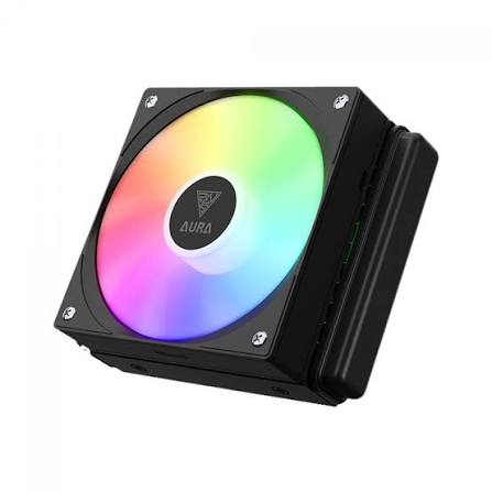 Ftohës për Procesor Gamdias Aura GL120 V2 / 120mm / 1x120mm / ARGB / PWM / AIO - Zezë
