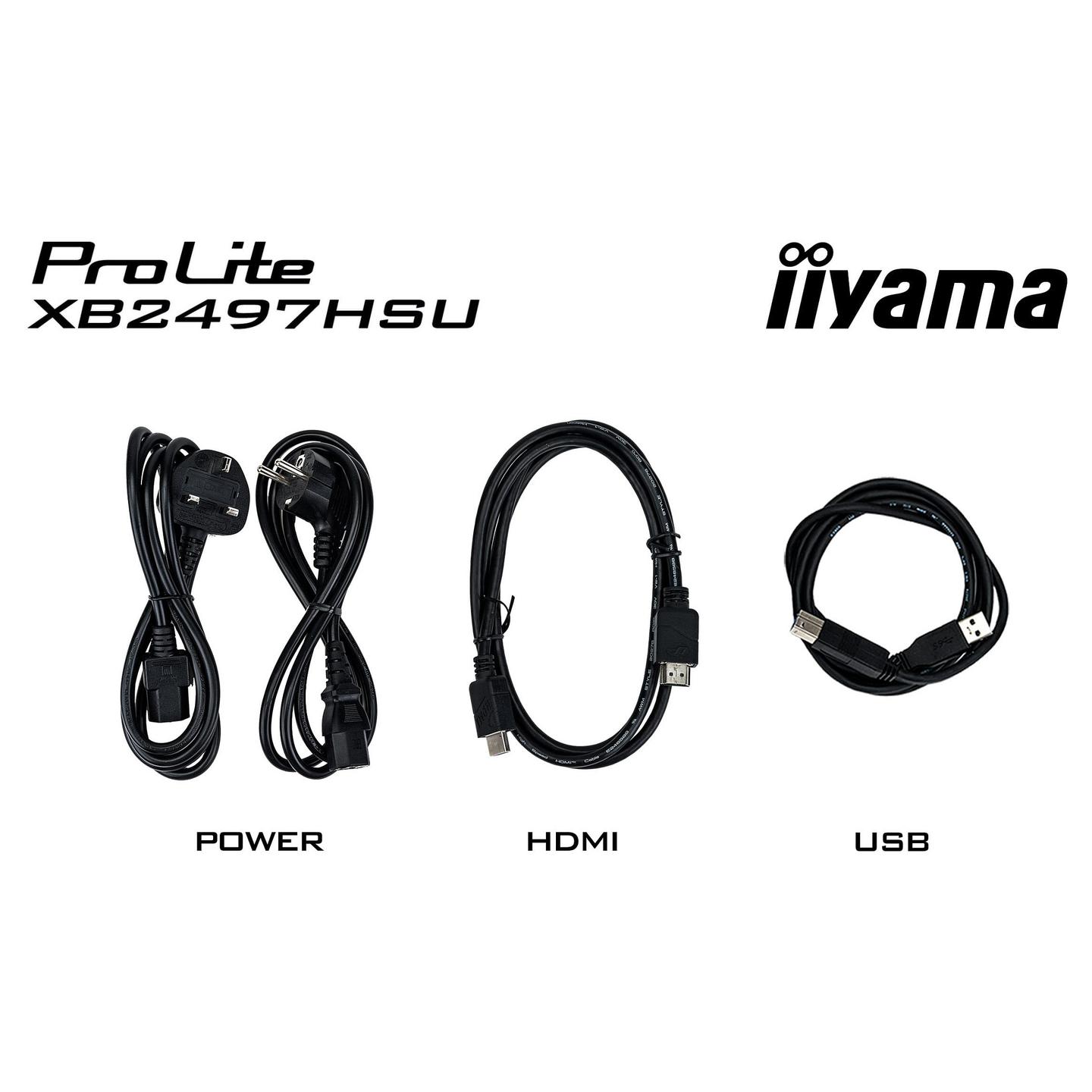 Monitor iiyama ProLite XB2497HSU-B1 / 23.8" / Full HD LED IPS / 100Hz / 4ms / HDMI+DP+USB - Zezë - 19