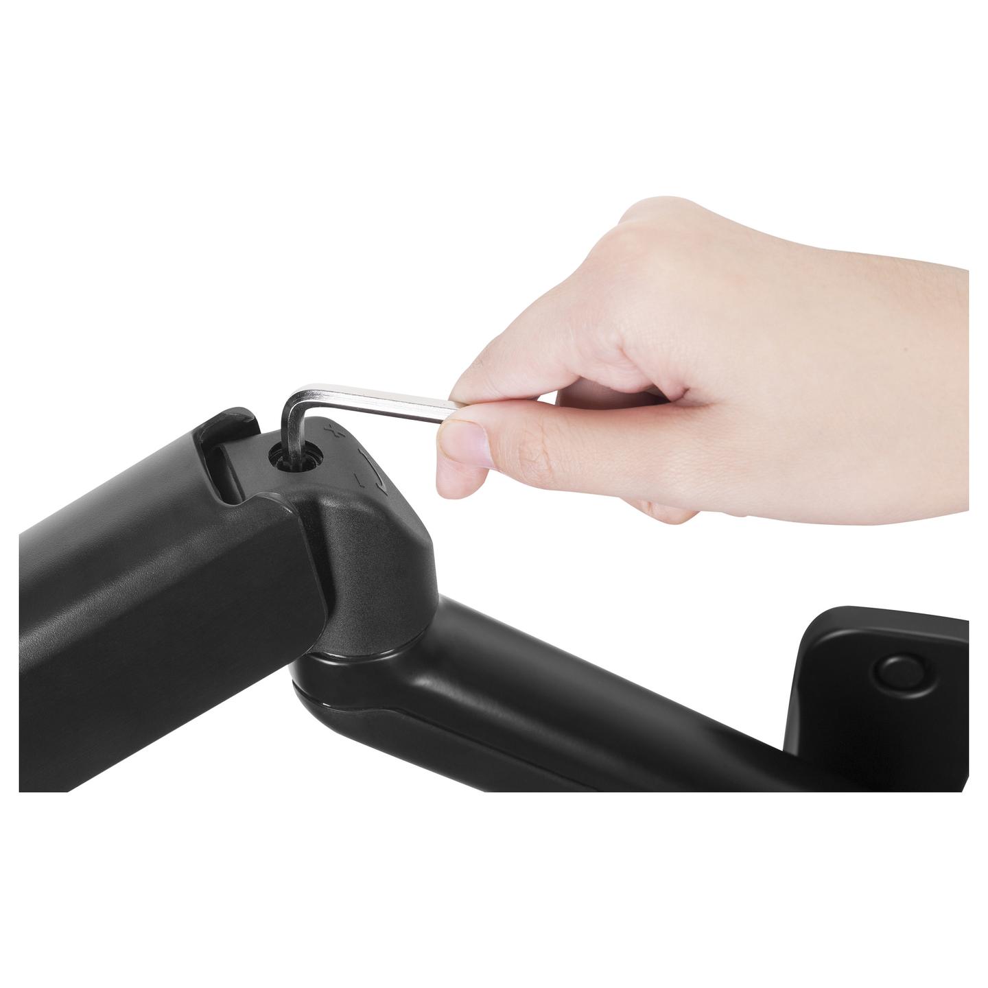 Mbajtëse për Monitor EQUIP 650137, 17"-32", VESA 75 × 75, 100 × 100mm, deri 9kg, montim në mur - Zezë - 5