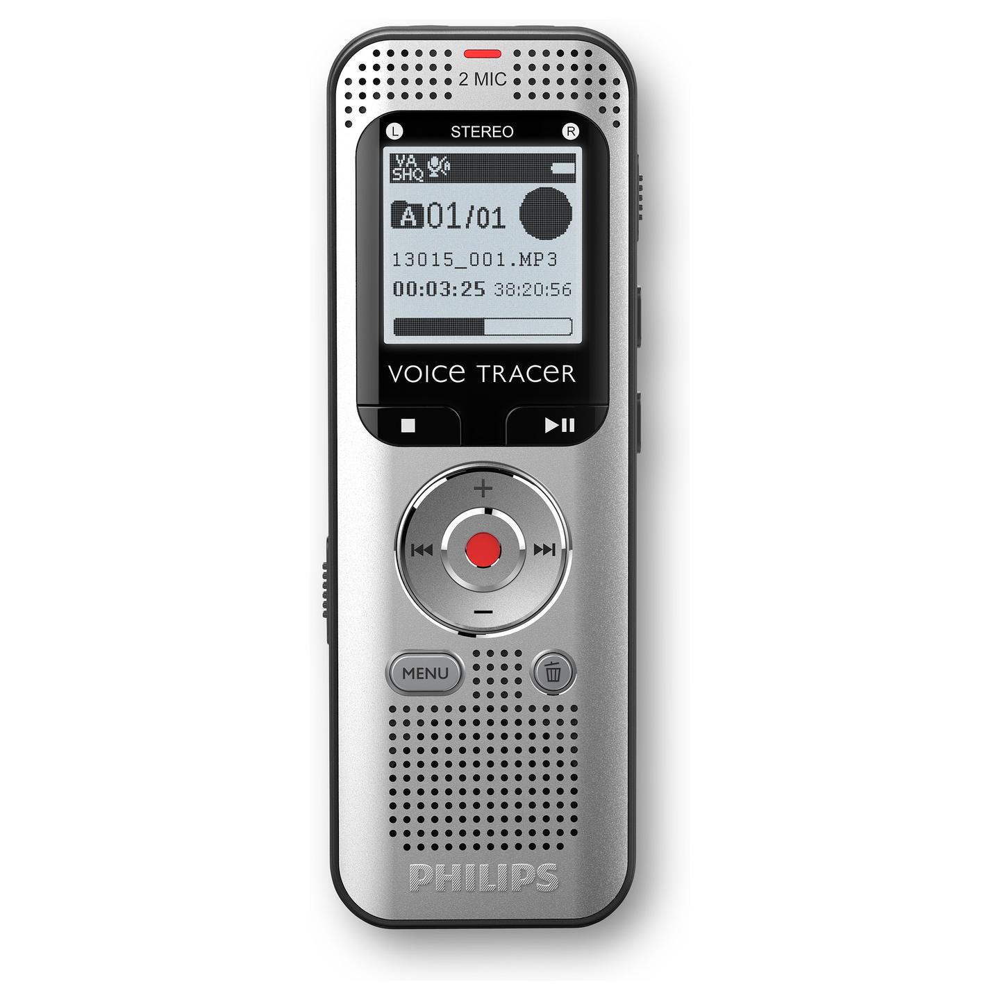 Rekordues zëri Philips Voice Tracer DVT2015, MP3, WAV