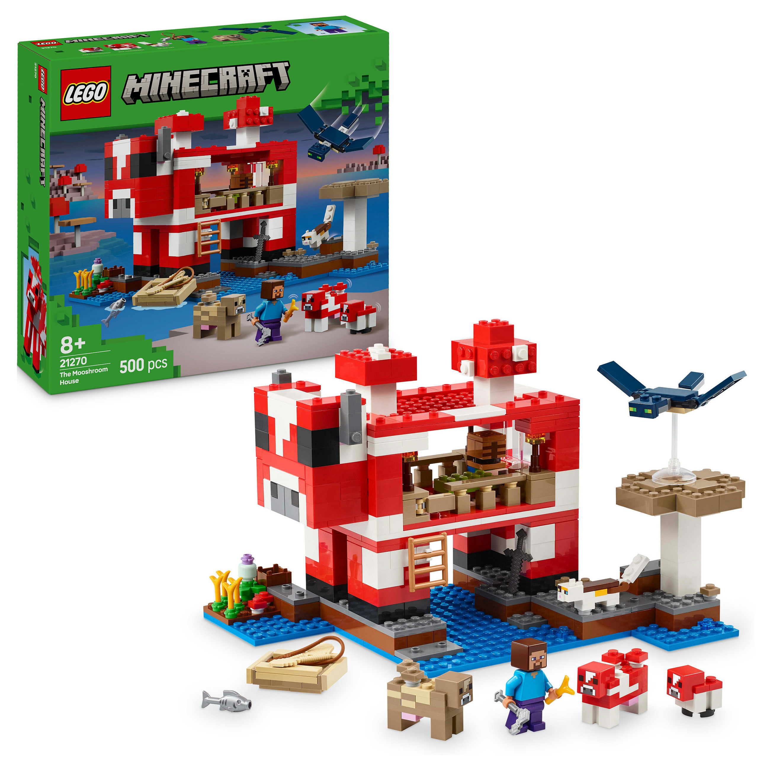 LEGO 21270 Minecraft The Mooshroom House - 8