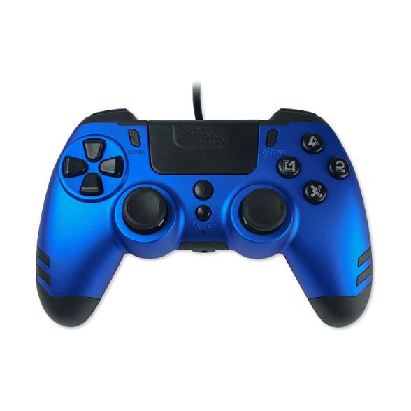 Kontroller Gaming Steelplay Slim Pack, USB, Vibrim Dual, PS3, PS4, PC – Blu