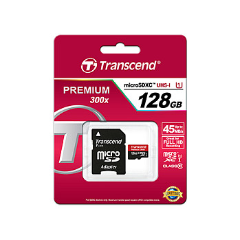 Kartë memorie SD CARD _Transcend 128GB Premium - Flash - 3