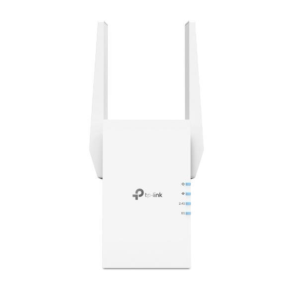TP-Link RE705X / Wi-Fi 6 / AX3000 / Dual-Band / 3000Mbps / 2×2 MIMO / OFDMA / Beamforming / 160MHz / 2× Antena të jashtme / 1× Gigabit Ethernet / EasyMesh - Bardhë - 3