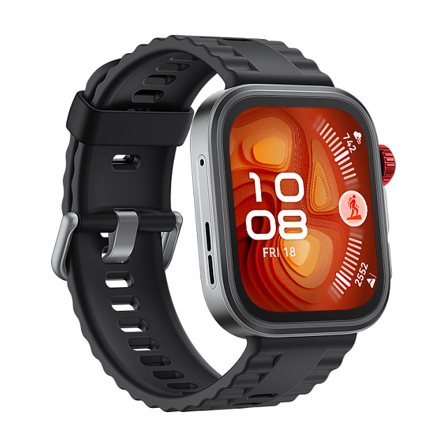 Orë e mençur Huawei Watch Fit 4 Pro / Black Fluoroelastomer Strap - Zezë - 5