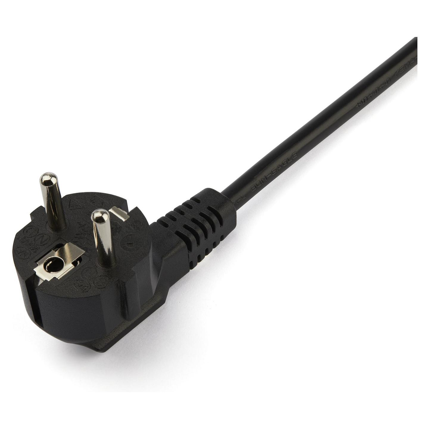 Kabllo për Furnizim me Energji StarTech.com PXT101YEU2M / CEE 7/7 - 2x C13 / 18 AWG / 250 V / 10 A / 2m - Zezë - 2