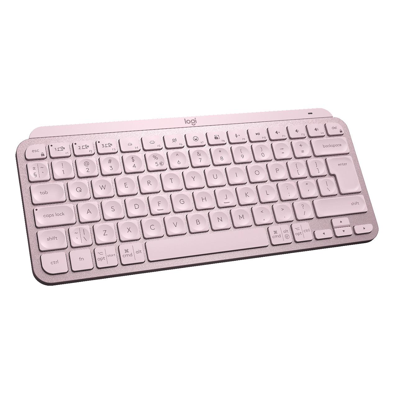 Tastierë pa kabllo Logitech MX Keys Mini / Dual Mode / Slim / Scissor / QWERTY US / 1130 mAh- Rozë - 3