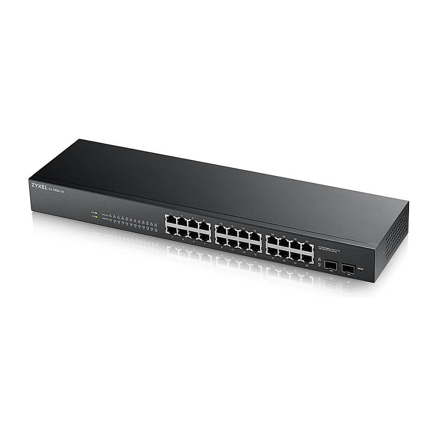 Switch Zyxel GS1900-24 V2 M RM, 24+2 porte - 2