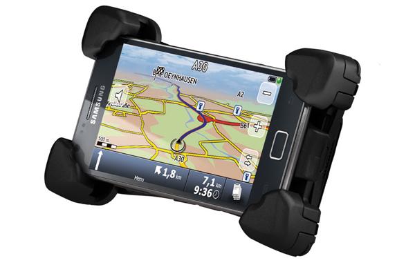 Mbajtëse për telefon Bury Active Cradle System 9 / Universal 2XL / 46–80 mm / 105–142 mm – Zezë