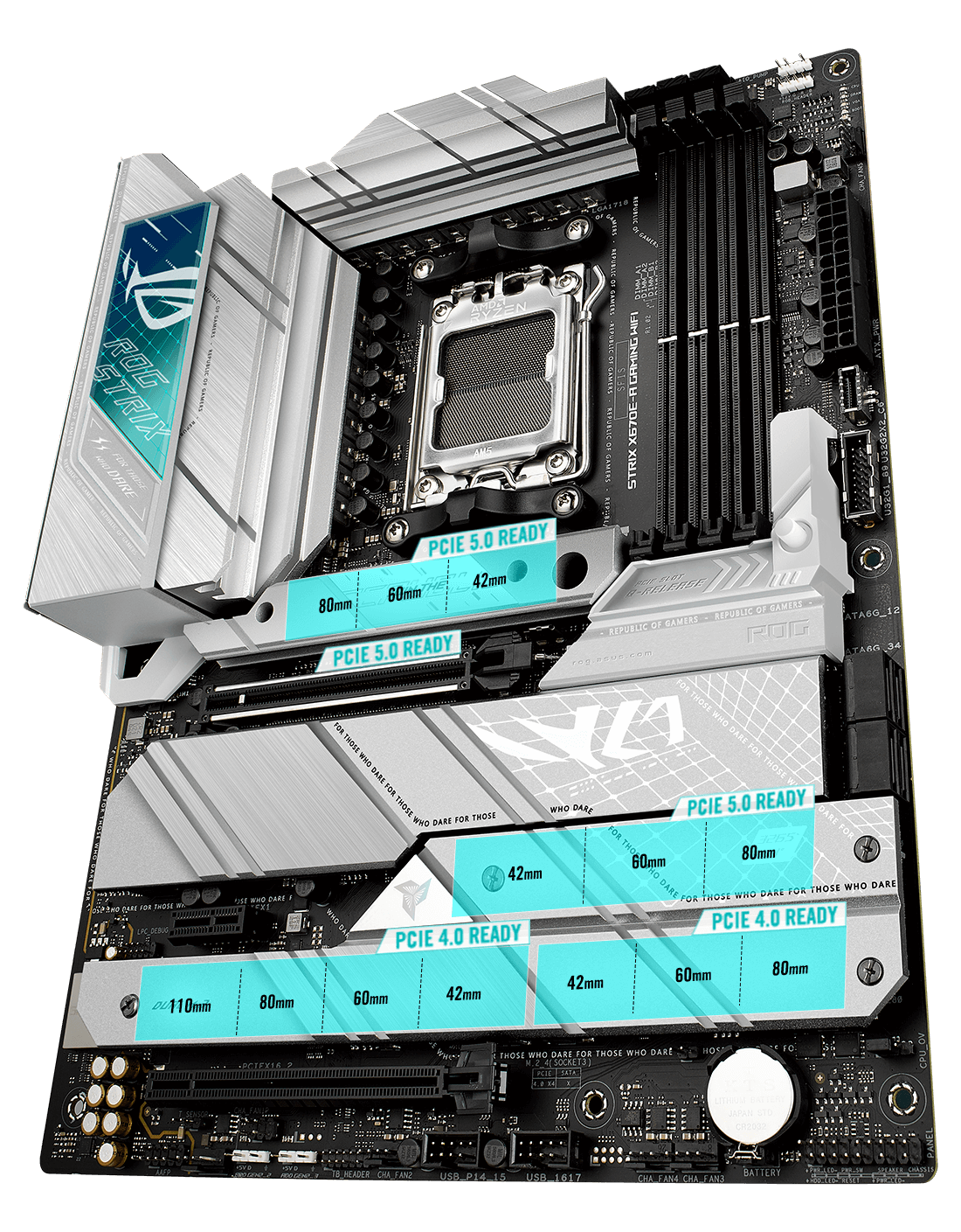 Motherboard Gaming ASUS ROG STRIX X670E-A / AM5 / ATX / WiFi - 3