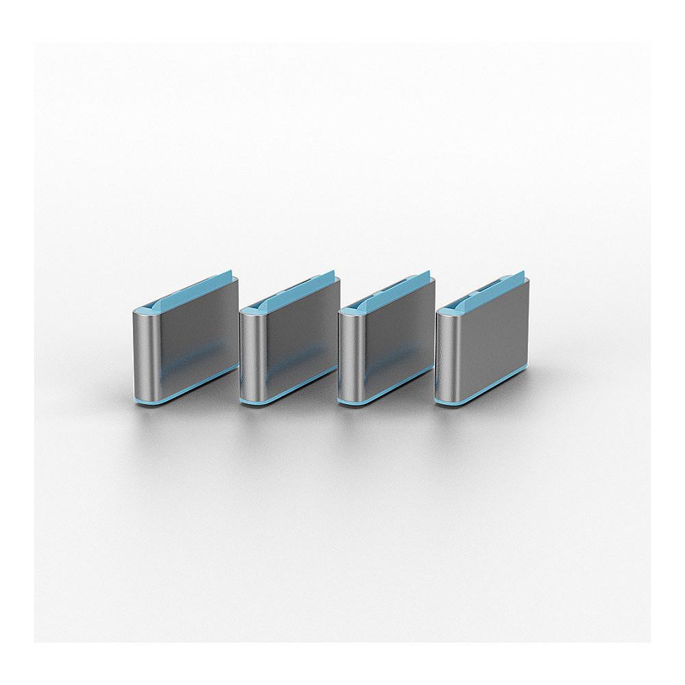 Bllokues portash USB-C Lindy 40466, 10 copë, për USB-C dhe Thunderbolt 3 - Blu - 2