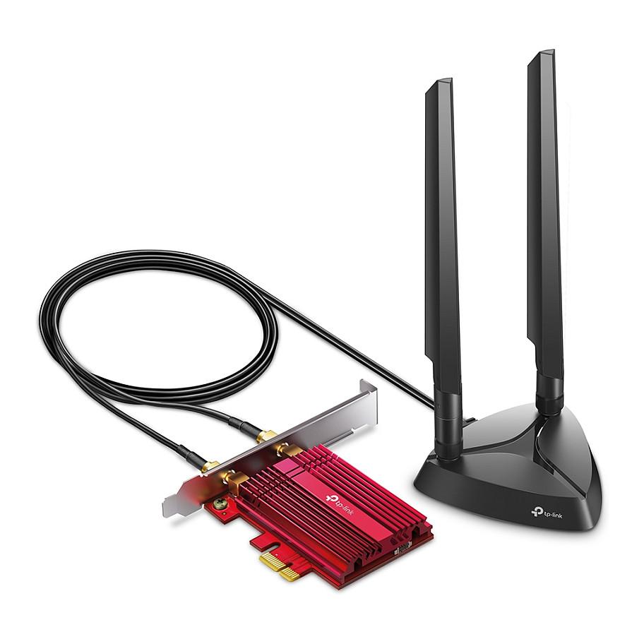 Kartë Rrjeti TP-Link Archer TXE75E, Wi-Fi 6E AXE5400, Tri-Band, Bluetooth 5.2, PCIe - Zezë/Kuqe - 2