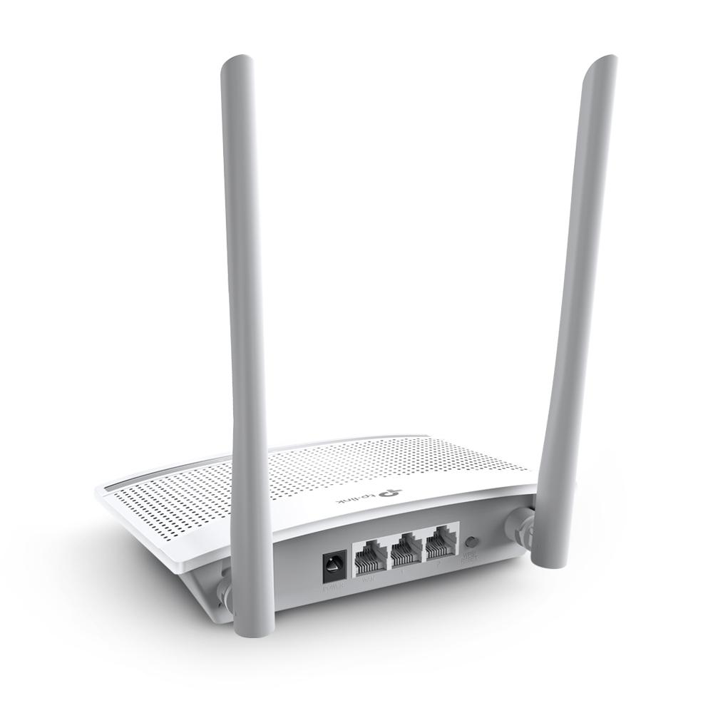 TP-Link TL-WR820N N300 Wi-Fi 4 Router – 2.4GHz deri në 300Mbps, 2× Antena 5dBi, 2×2 MIMO, 1× WAN + 2× LAN 10/100Mbps – Bardhë - 3