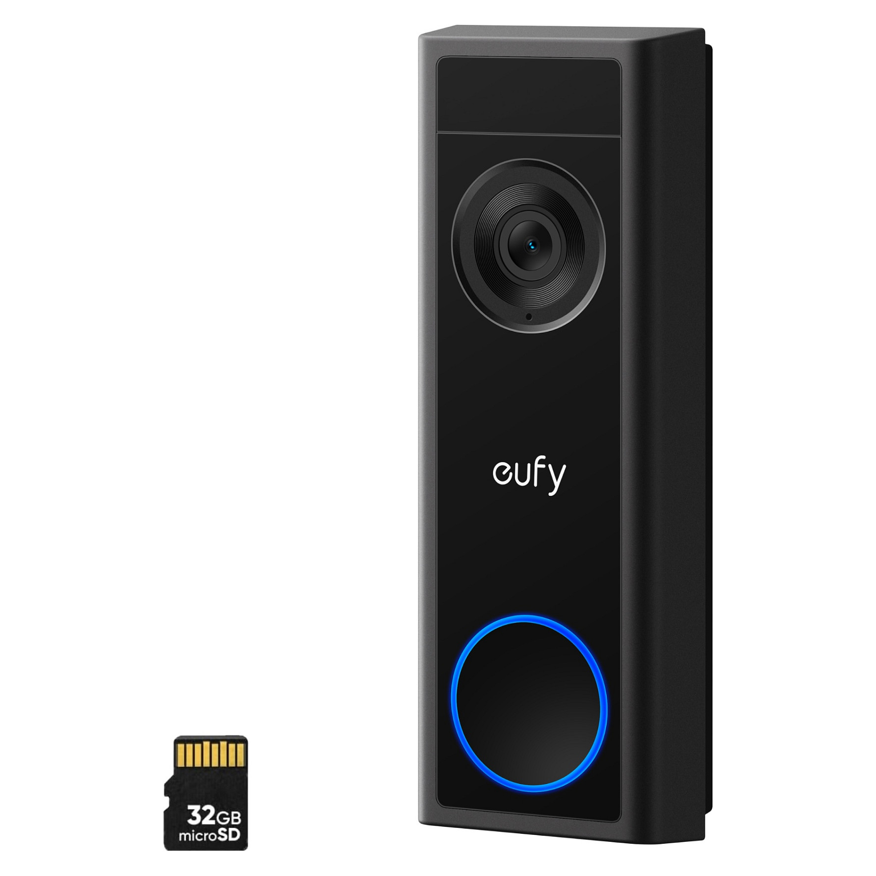 Kamerë Sigurie IP CCTV eufy C31 / Video Doorbell / 2K / Wi-Fi / Wired & Wireless / MicroSD deri 128GB / Bateri 6500mAh - Zezë