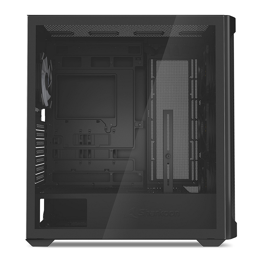 Kasë Sharkoon AK4W RGB ATX 1xGlass - Zezë - 4