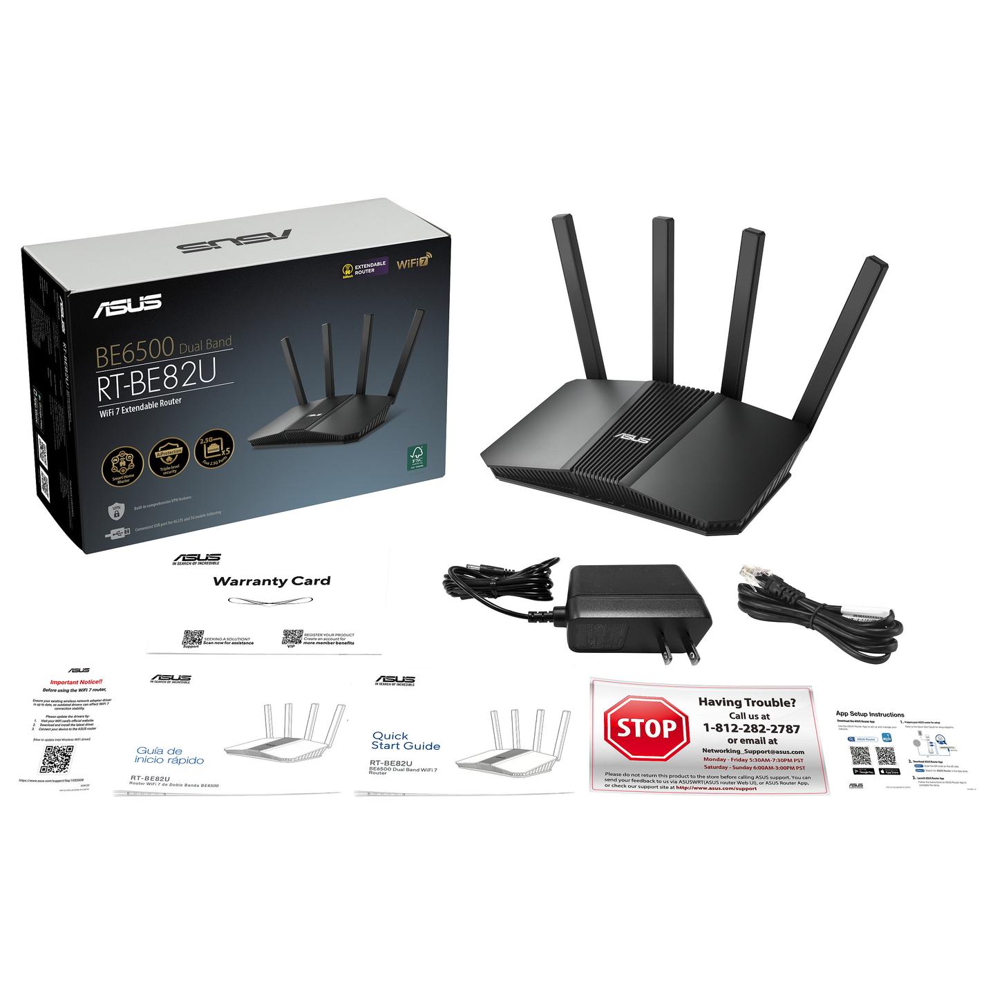 ASUS RT-BE82U BE6500 Wi-Fi 7 Dual-Band Mesh Router / 1× 2.5GbE WAN + 4× 2.5GbE LAN / AiMesh / MLO – Zezë - 12