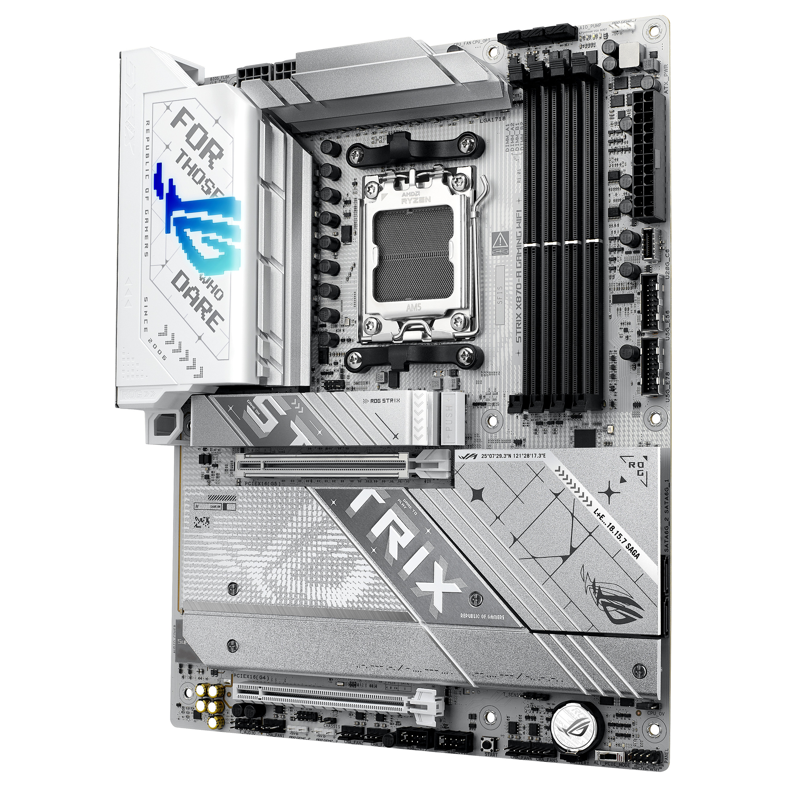 Pllakë Amë ASUS ROG STRIX X870-A GAMING WIFI / AMD AM5 / X870 / DDR5 / ATX / Wi-Fi 7 / 2.5GbE LAN - 4