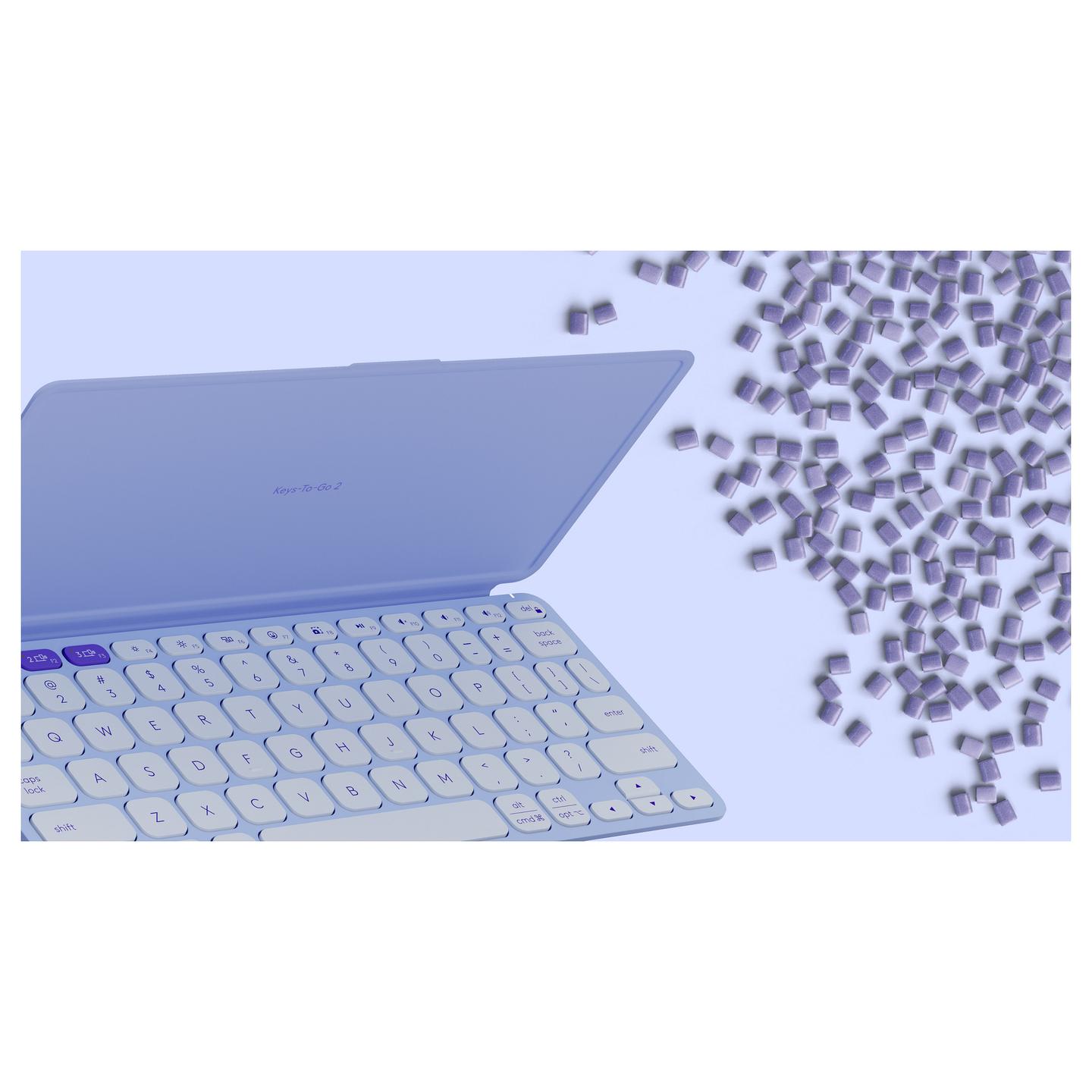 Tastierë pa kabllo Logitech Keys-To-Go 2 / Mini / Bluetooth / QWERTY / US International / Scissor-Key - Vjollcë - 9