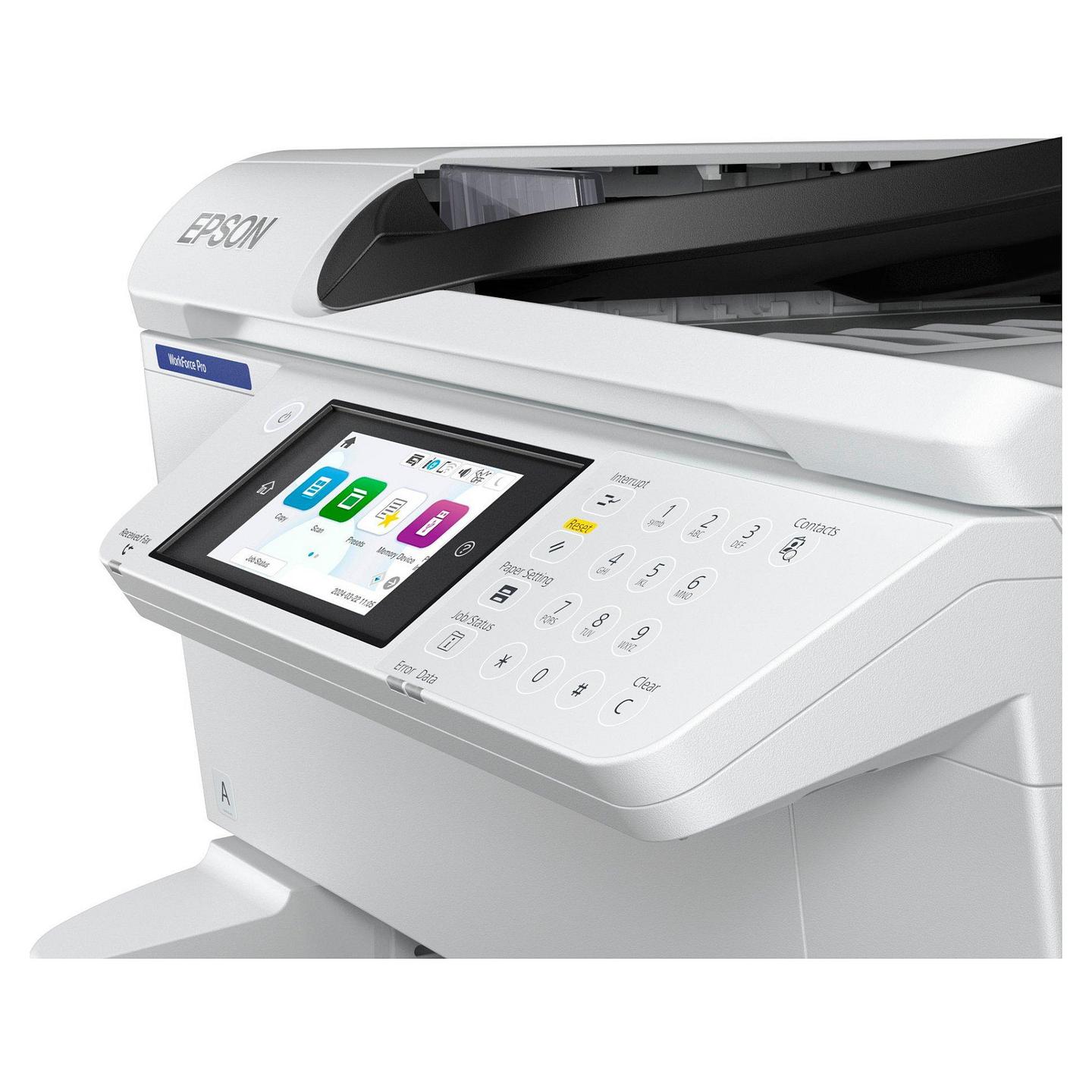 Printer Multifunksional Epson WorkForce Pro EM-C8100RDWF, A3+, Inkjet, Wi-Fi, Printim, Skanim, Kopjim, Faks - Bardhë  - 3