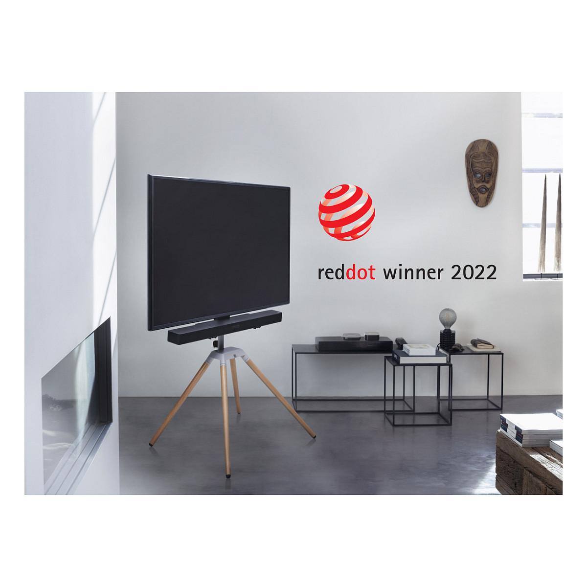 Mbajtëse për TV One For All WM7476 Quadpod, 32–70", VESA deri në 400×400mm, Rrotullim 360°, Lartësi e Rregullueshme - Kafe/Argjend - 6