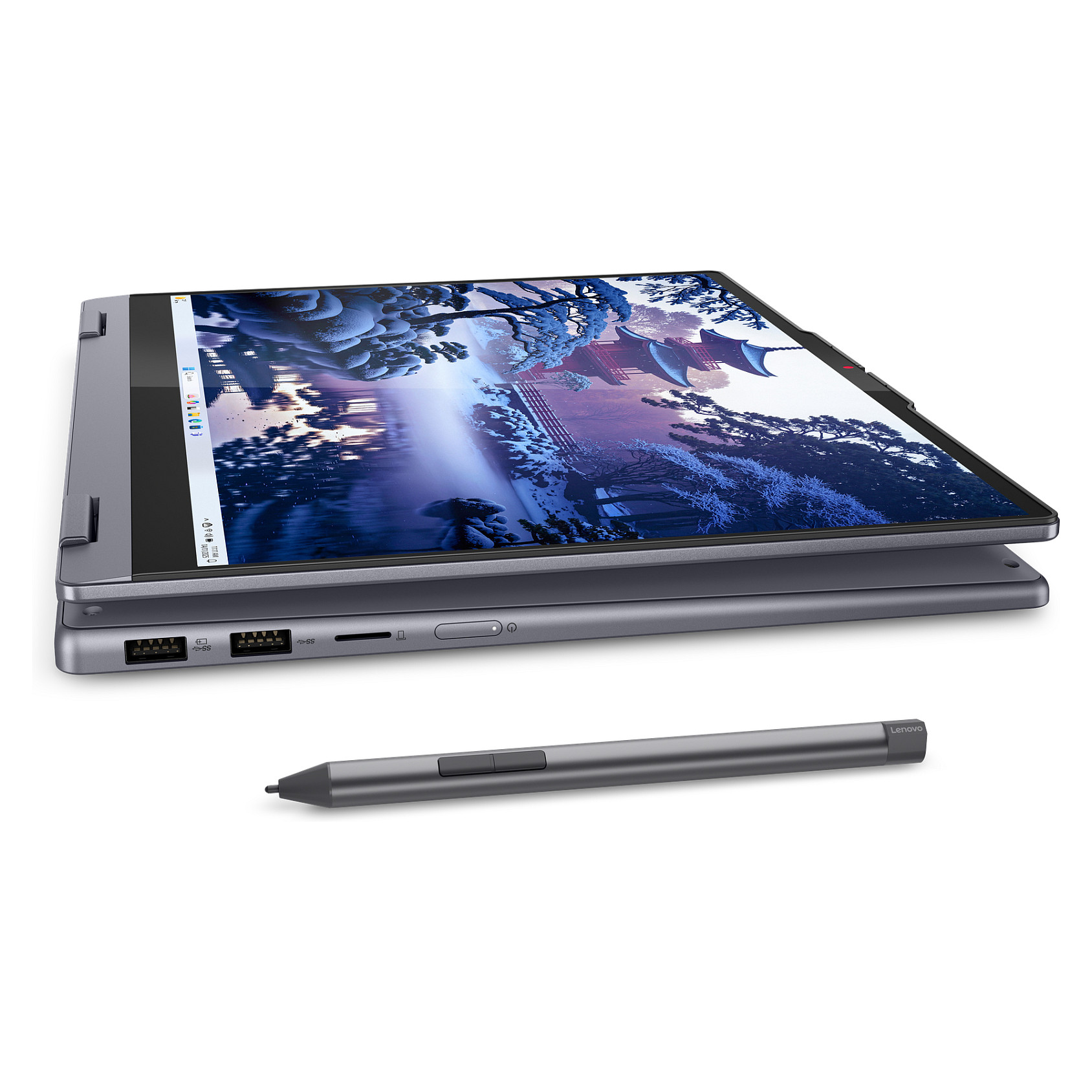 Laptop Lenovo IdeaPad 5 2-in-1 14IAL10 / Ultra 5-225H / 16GB LPDDR5 / 512GB / 14" WUXGA OLED Touchscreen / Intel Arc 130T / DE  - Gri - 14