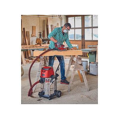 Fshesë Elektrike Einhell TP-VC 36/30 S Auto-Solo Professional, 36V, 30L, Pastrim i Thatë dhe i Lagësht - Kuqe/Argjend - 10