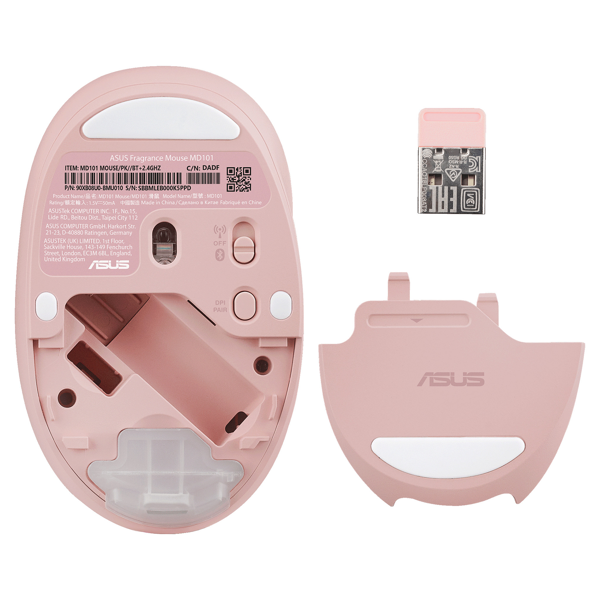 Maus pa Kabllo Asus Fragrance MD101 – Rozë - 4