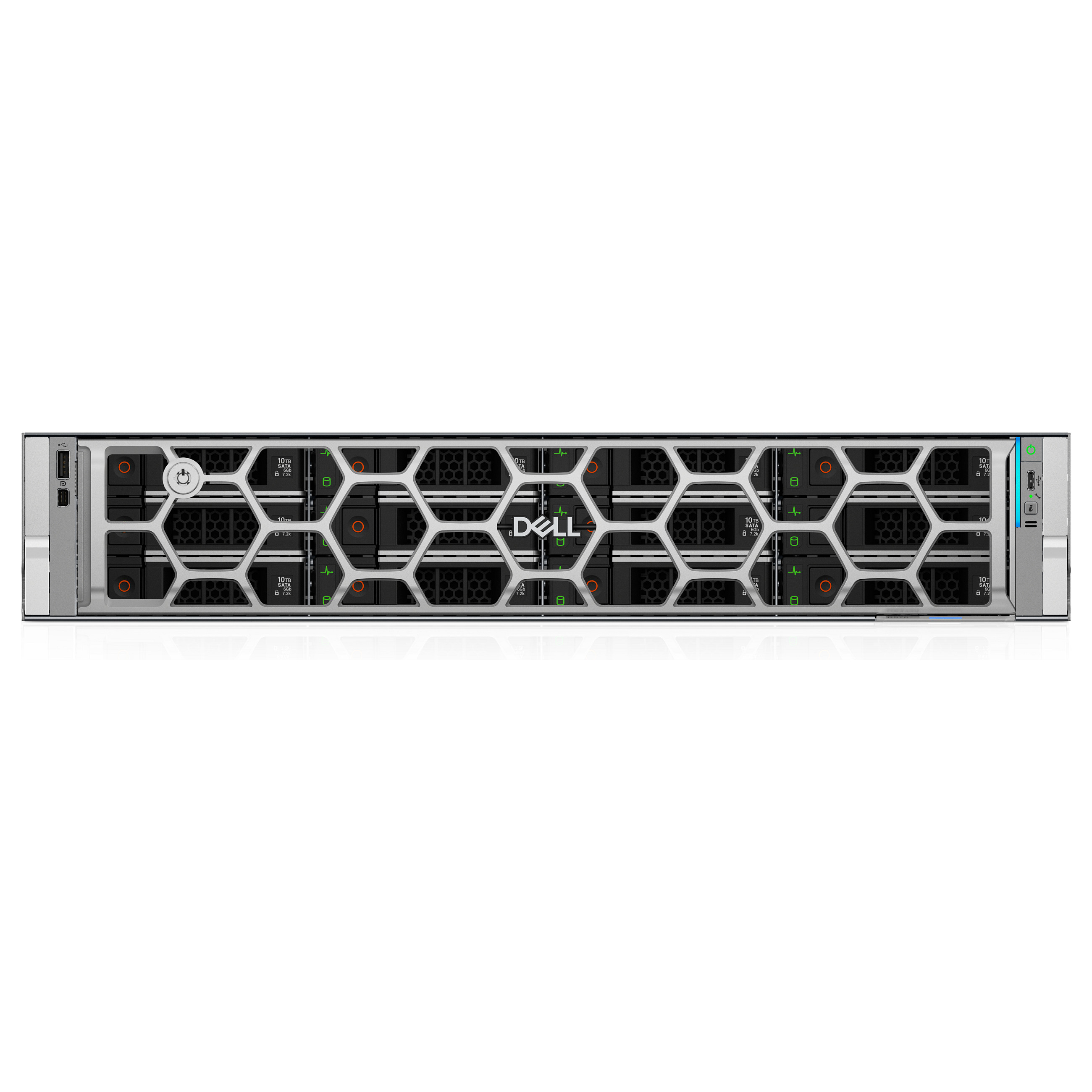 Dell PowerEdge R570 Rack Server 2U – Intel Xeon 6517P, 32GB DDR5 ECC, 2x960GB SSD SATA, Dual 1100W Redundant PSU - 2