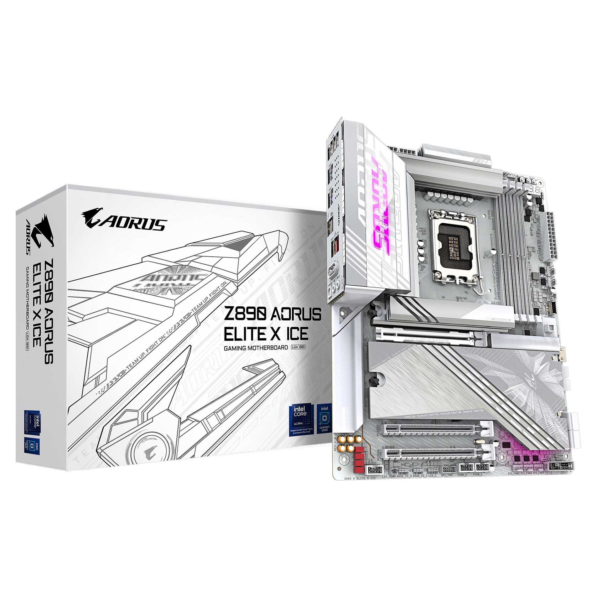 Pllakë Amë GIGA Z890 AORUS ELITE X ICE S1851/DDR5/ATX - 1